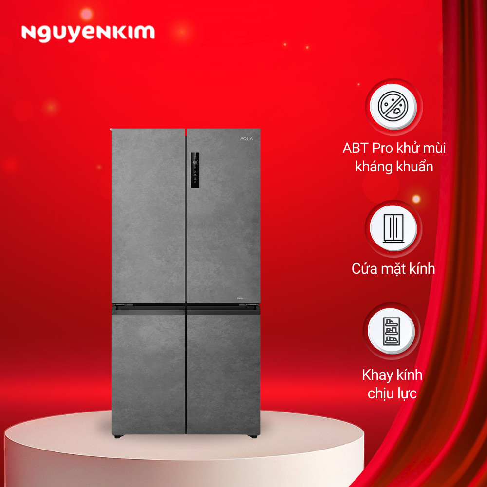 Tủ lạnh Aqua Inverter 660 lít AQR-M727XA(GS)U1