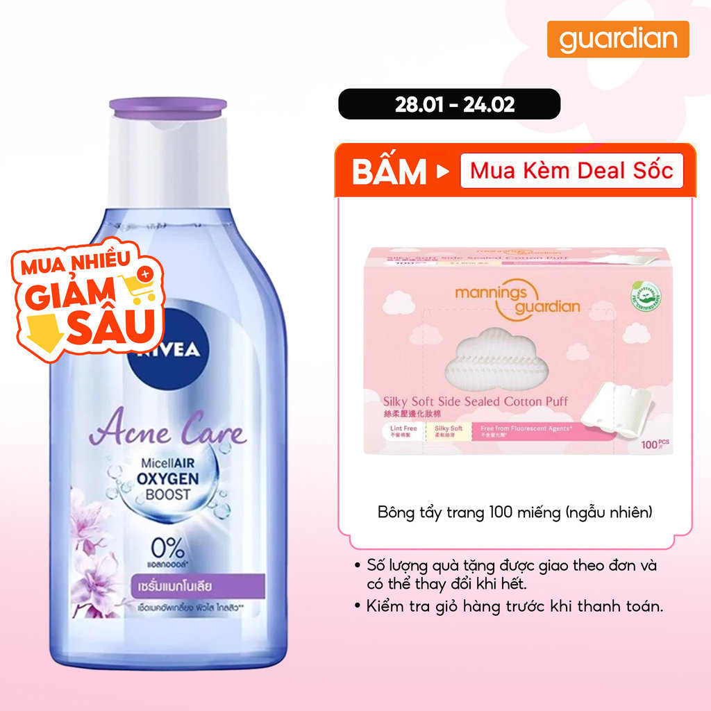 Nước Tẩy Trang Ngừa Mụn Acne Care Micellar Water Nivea 400ml