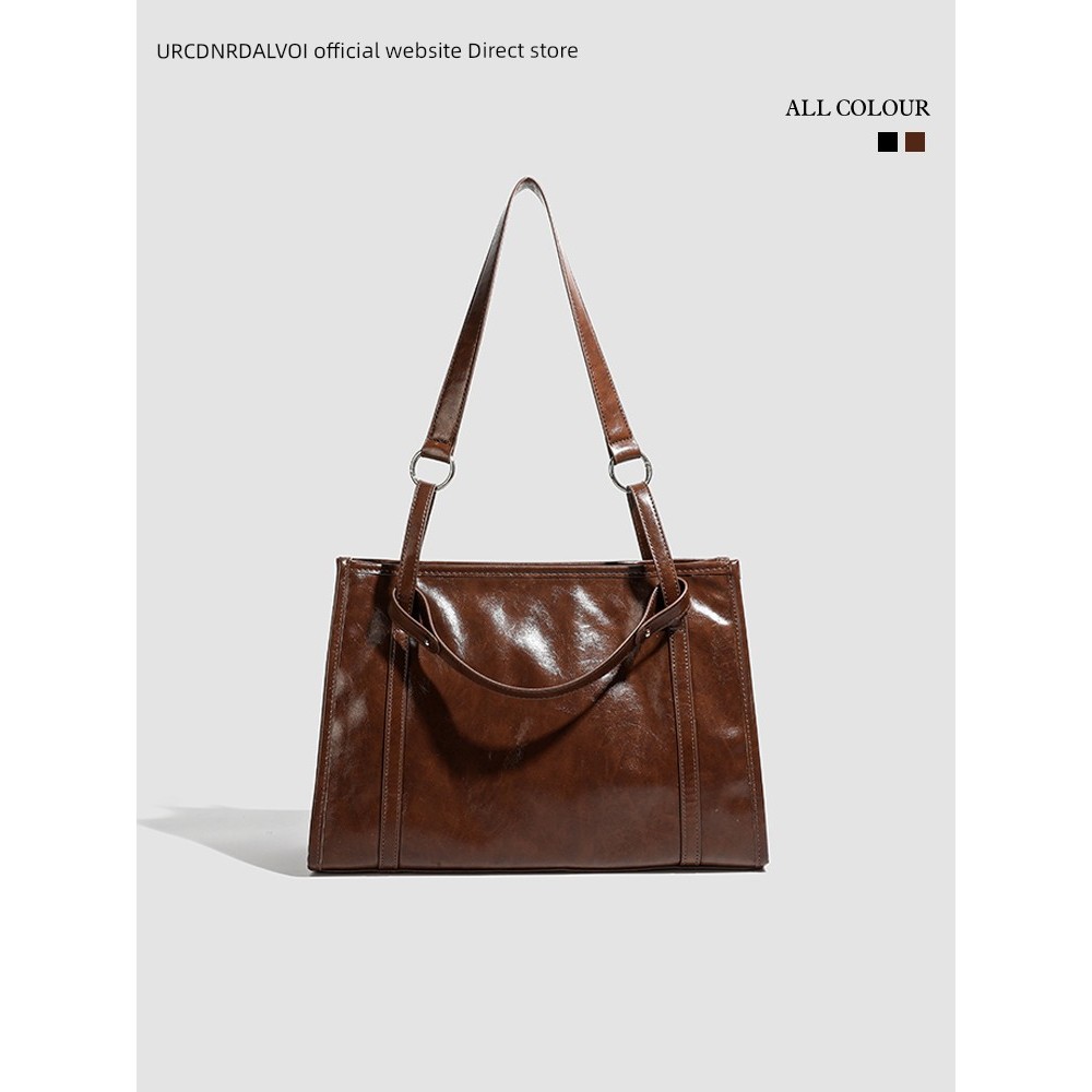 túi tote túi tote có khóa kéo UR Túi Tote Đi Lại Dung Tích Lớn Nữ Mùa Hè 2025 Phong Cách Mới Hợp Thời Trang Sinh Viên Đại Học Lớp Túi Xách Đeo Vai