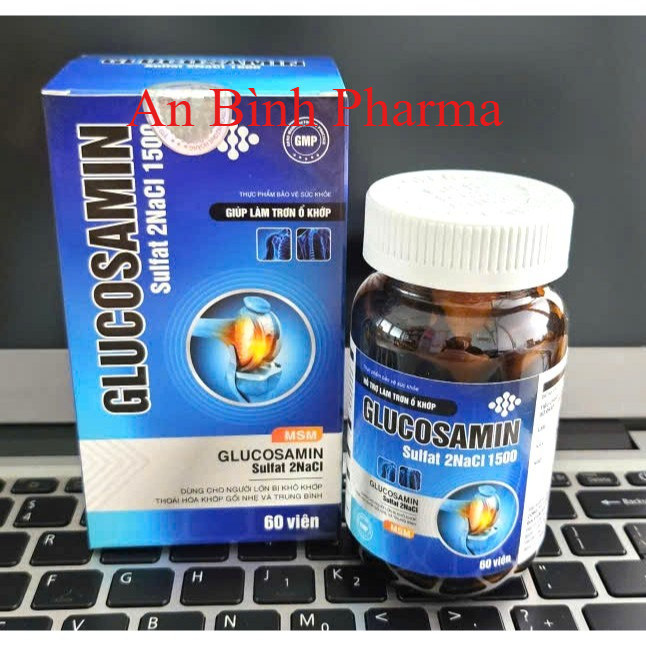 GLUCOSAMIN Sulfat 2NaCl 1500  Giúp xương chắc khớp khỏe, ngăn ngừa thoái hóa khớp tái tạo mô sụn khớ