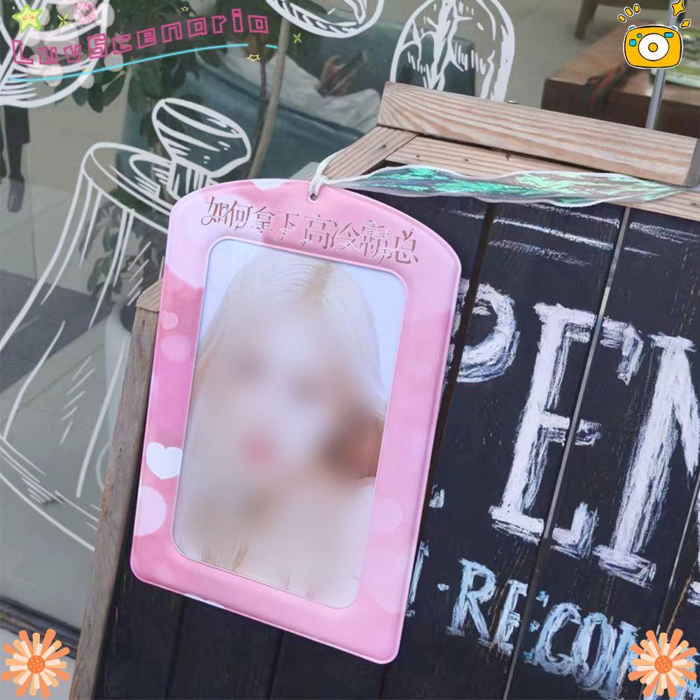 Luvscenario Photocard Holder, Vỏ bảo vệ hình ảnh PVC thần tượng Hàn Quốc, Vỏ thẻ Màn hình Album A4 đầy màu sắc khổng lồ