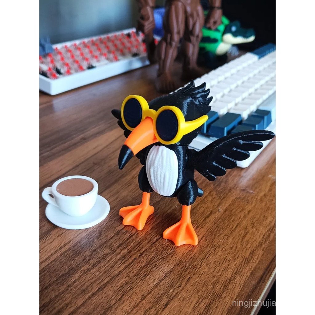 In 3D Nước Ngoài Núi Biển Cổ Điển Cà Phê Chim Frulli Frulla Khớp Di Động Ý Não Xoay Đồ Chơi 0HRG