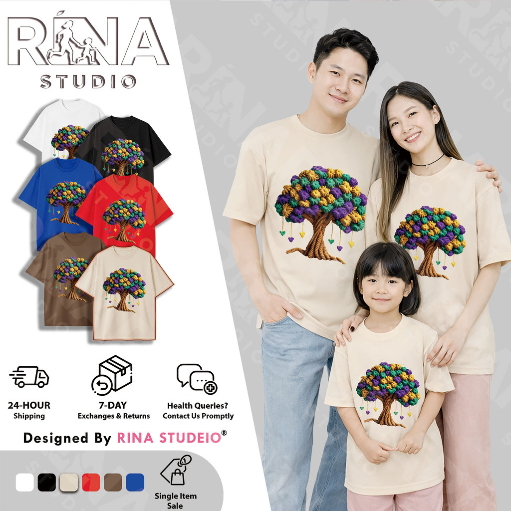 & COD RINA STUDIO Bộ áo thun ngắn tay cổ tròn 1 bông tinh tế A21 3