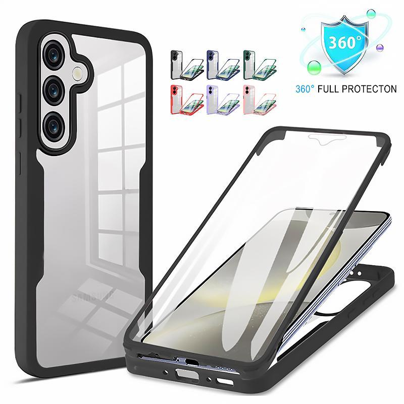 360 Full Trong Suốt Dành Cho Samsung Galaxy A16 A26 A36 A56 A06 M06 F06 5G TPU Chống Sốc Trong Suốt 