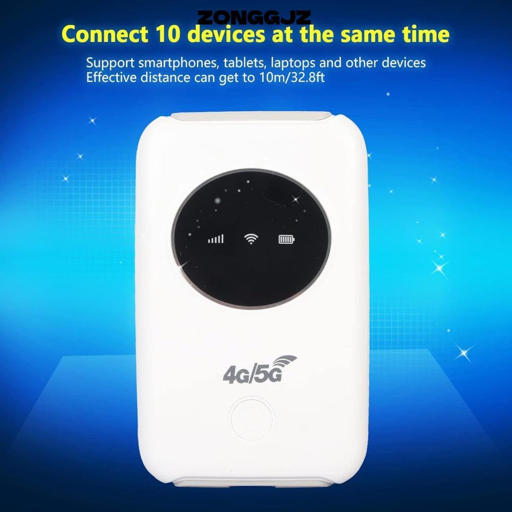 Bộ định tuyến di động ZONGGJZ 4 / 5G, Điểm truy cập di động bỏ túi WiFi bỏ túi chạy bằng USB, Intern