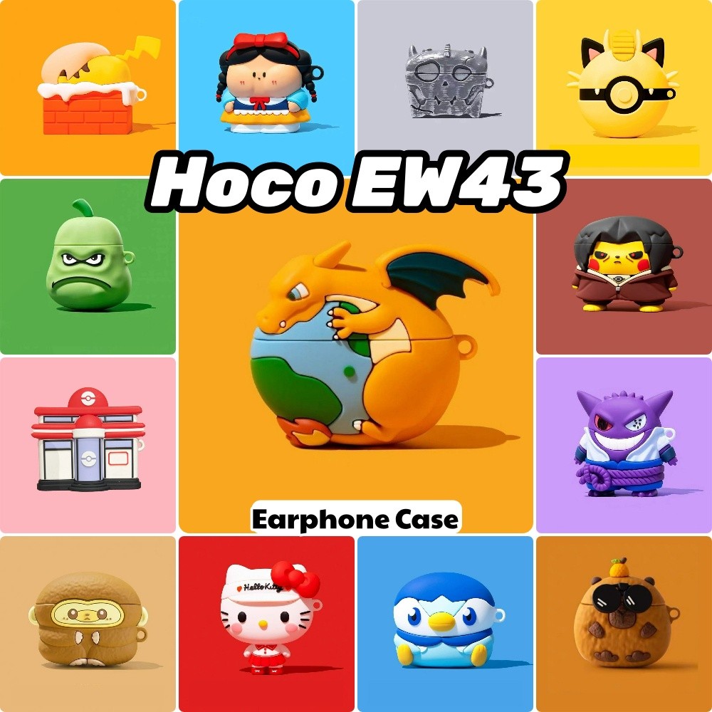 [Ốp Lưng Nhà] Dành Cho Hoco EW43 Vỏ Silicon Mềm Hợp Thời Trang Hoạt Hình Charizard Vỏ Tai Nghe