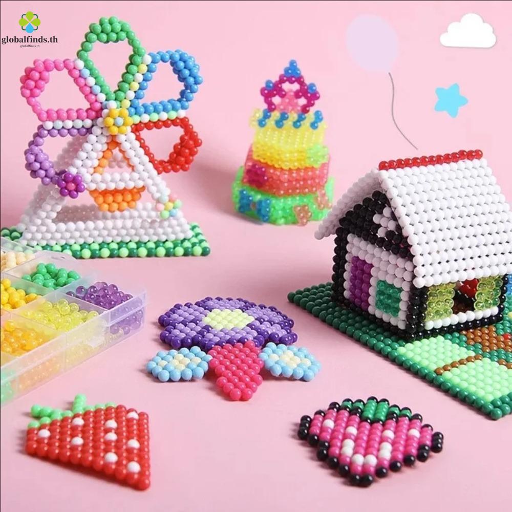 LFINDS Magical Water Mist Beads, Sticky Bead DIY Material Set Magic Beads DIY Set, Charms Kids Craft