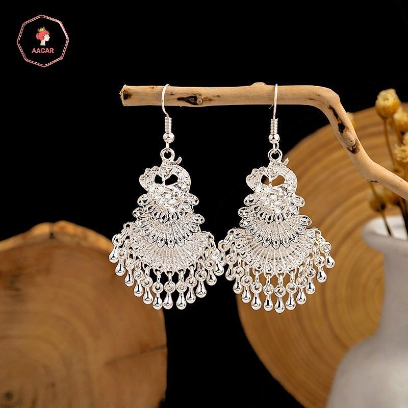 AACAR 1 Cặp Bông Tai Peacock Phù Hợp Cho Nữ, Style Boho Vintage