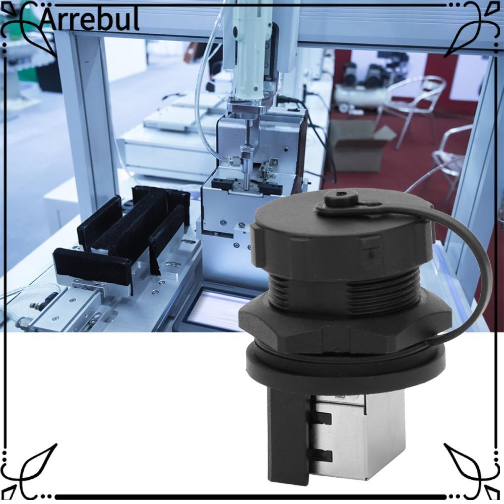 ARREBUL 2 Bộ chuyển đổi RJ45, Đầu nối RJ45 IP67 chống nước, RJ45-180 bền° Màn hình LED gắn bảng RJ45