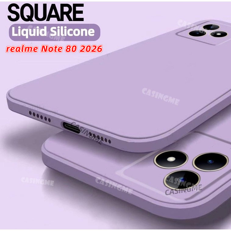 Realme Note 80 2026 Vỏ Lỏng Vuông Cho RealmeNote80 Realme Note80 Note 80 60 80x 5G 4G 2026 Vỏ Điện T