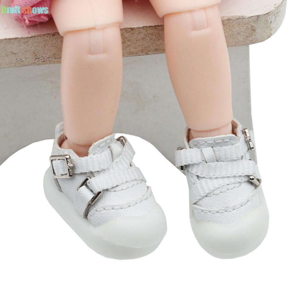 GIỚI HẠN SHOWS Búp Bê Giày Keo Mềm, Giày Búp Bê BJD 1 / 12 Búp Bê, Búp Bê DIY Nhỏ OB11 Giày Búp Bê B