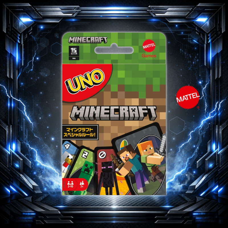 [Direct from Japan] UNO Minecraft Card Game Special Rule 112 Cards 2-10 Players FPD61