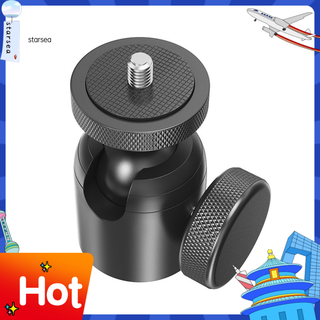 Máy ảnh SRA ZK Đầu bi mini Monopod Đầu bi mini Hợp kim nhôm Đầu bi mini 360° Xoay Camera Gắn Adapter