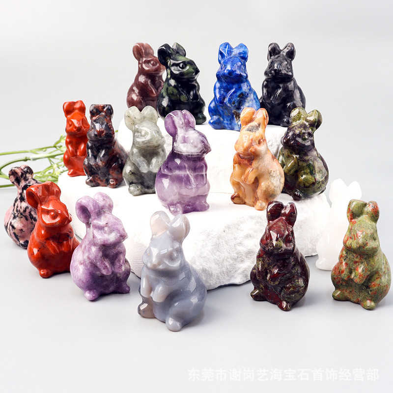 Ngọc pha lê tự nhiên 1,5 inch Peter thỏ20260301