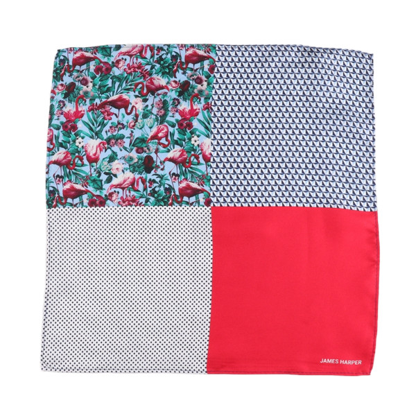 Hàng Sắc Nét Xuất Khẩu Sang Châu Âu Mỹ Nam Bộ Đồ Bỏ Túi Vuông Lụa In Hình Vuông Nhỏ Phù Hợp Với Khăn