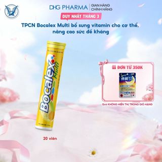 TPCN Bocalex Multi bổ sung vitamin cho cơ thể, nâng cao sức đề kháng - Chính hãng DHG Pharma (Tuýp 20 viên)