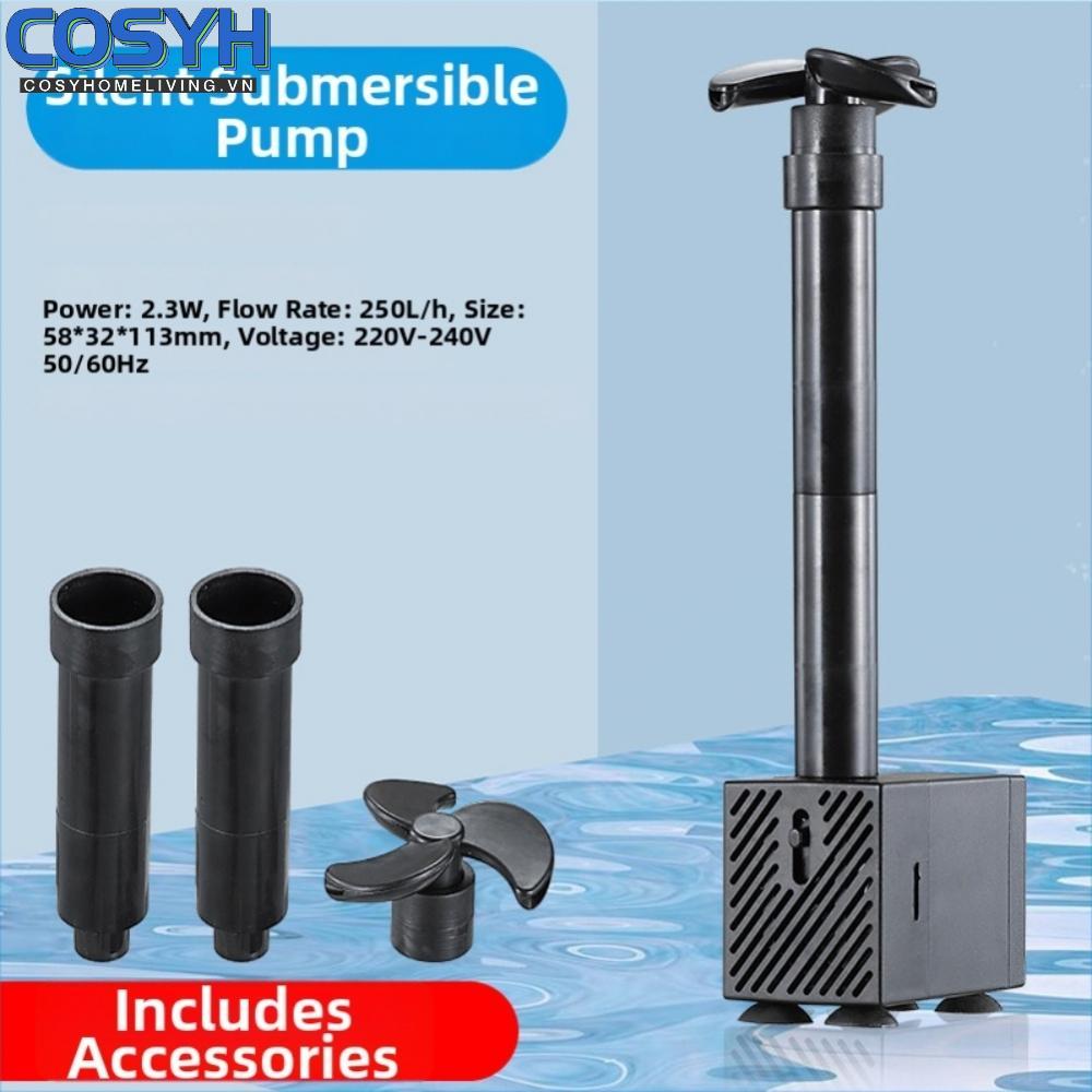 <cosyh>Silent Mini USB Submersible Pump for Aquarium Fountain Oxygen Circulation System