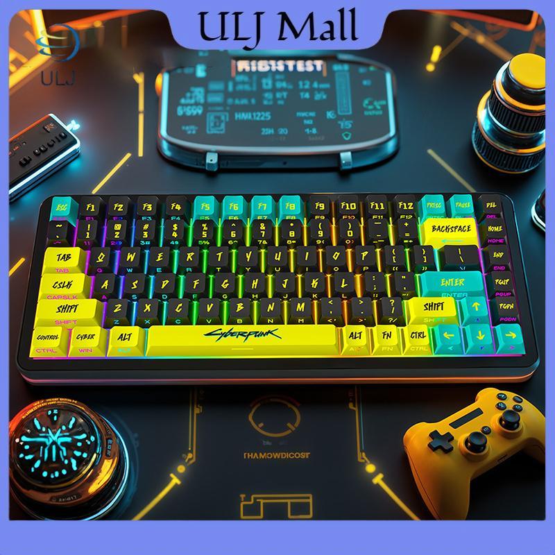 ULJ 1 Bộ Cyberpunk Keycap Bàn Phím Cơ Keycap Mờ Keycaps Trang Trí Bàn Phím Keycaps Phụ Kiện Bàn Phím