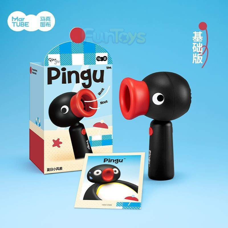 Giao hàng nhanh nhất Mark Tubu Pingu Quạt nhỏ Quà tặng sinh nhật Quạt chim cánh cụt Quà tặng di động