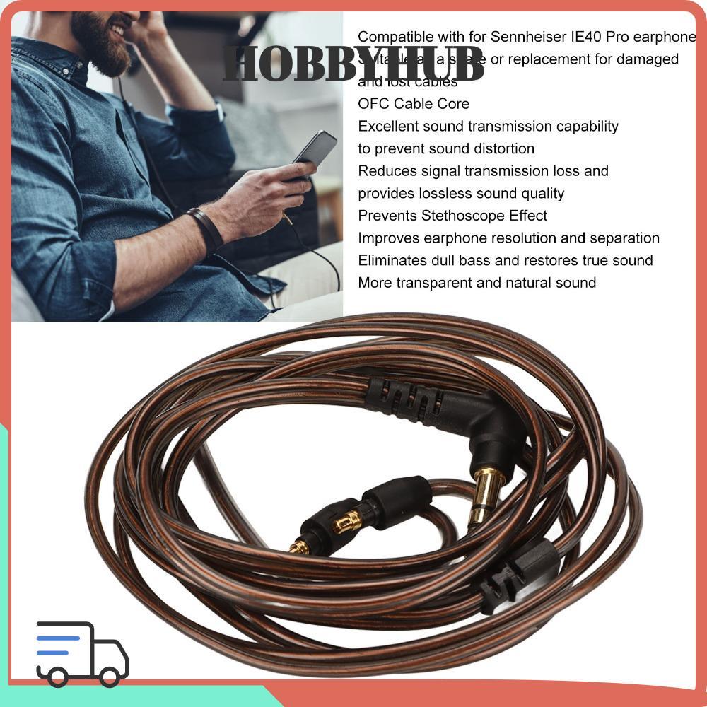 Dây thay thế tai nghe HOBBYHUB 3,9ft Bền cho thiết bị âm thanh Sennheiser IE40