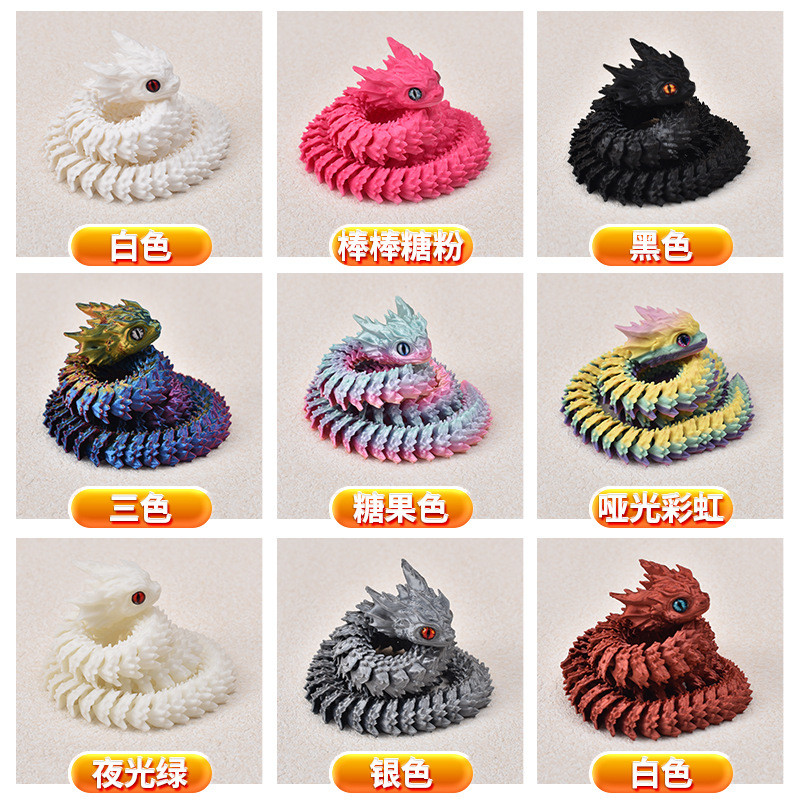 3D In Đồ Chơi In Hình Động Vật 3D In Đồ Trang Trí 3D In Rắn Kinh Doanh Quà Tặng TCHB