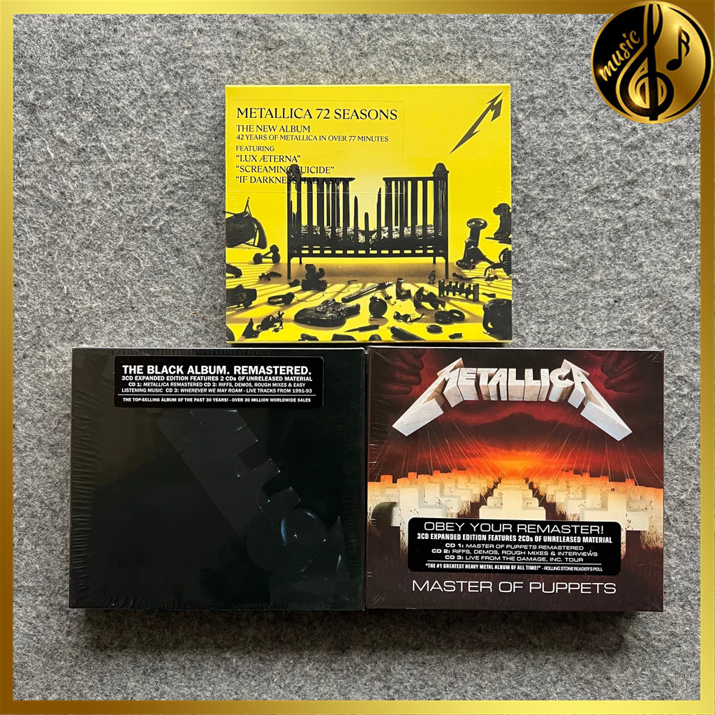 Metallica - 72 Seasons, Metallica, Master Of Puppets Bộ 3 Album CD Album [Đã niêm phong] Thương hiệu