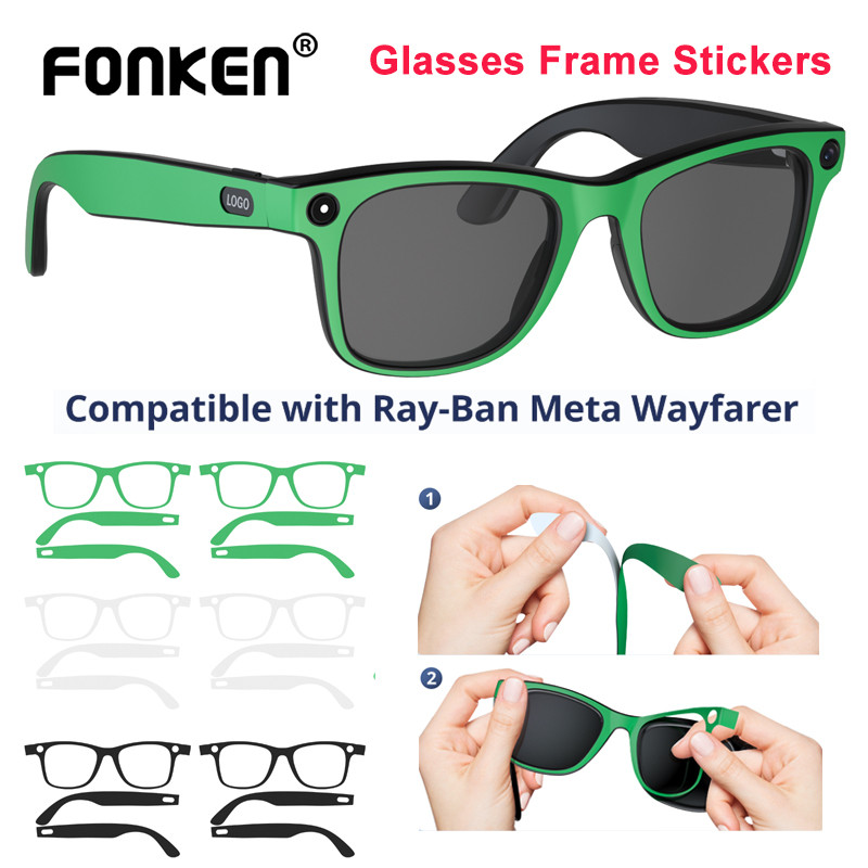 Nhãn dán khung kính Fonken dành cho kính Ray-Ban Meta Wayfarer Gen2
