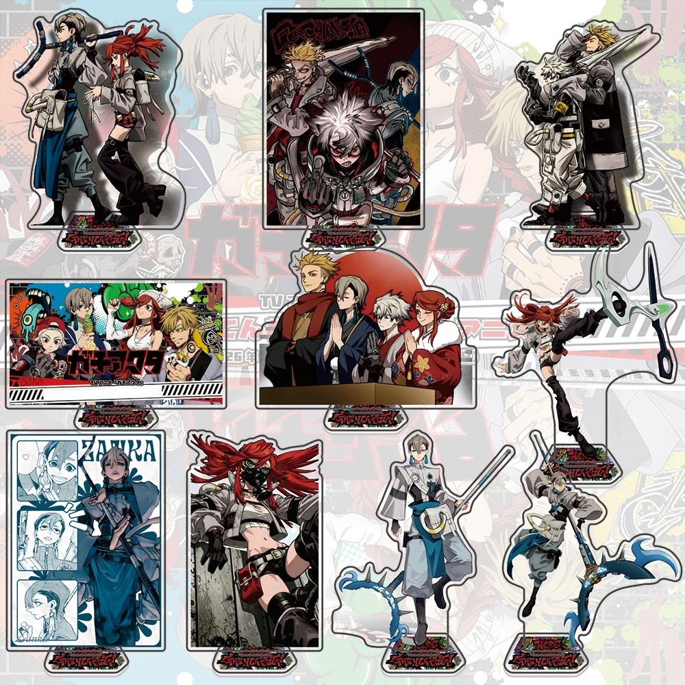 Standee Anime Gachiakuta Mô Hình Mica Trang Trí Nhân Vật Zanka Enjin Riyo Rudo Quà Tặng Sưu Tầm Mang