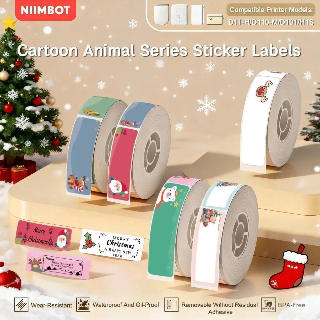 Niimbot D110 Nhãn Giấy Cuộn Nhiệt Miếng Dán Cuộn Máy In Tự Dính Miếng Dán Cho Niimbot D101 D11 H1 Má