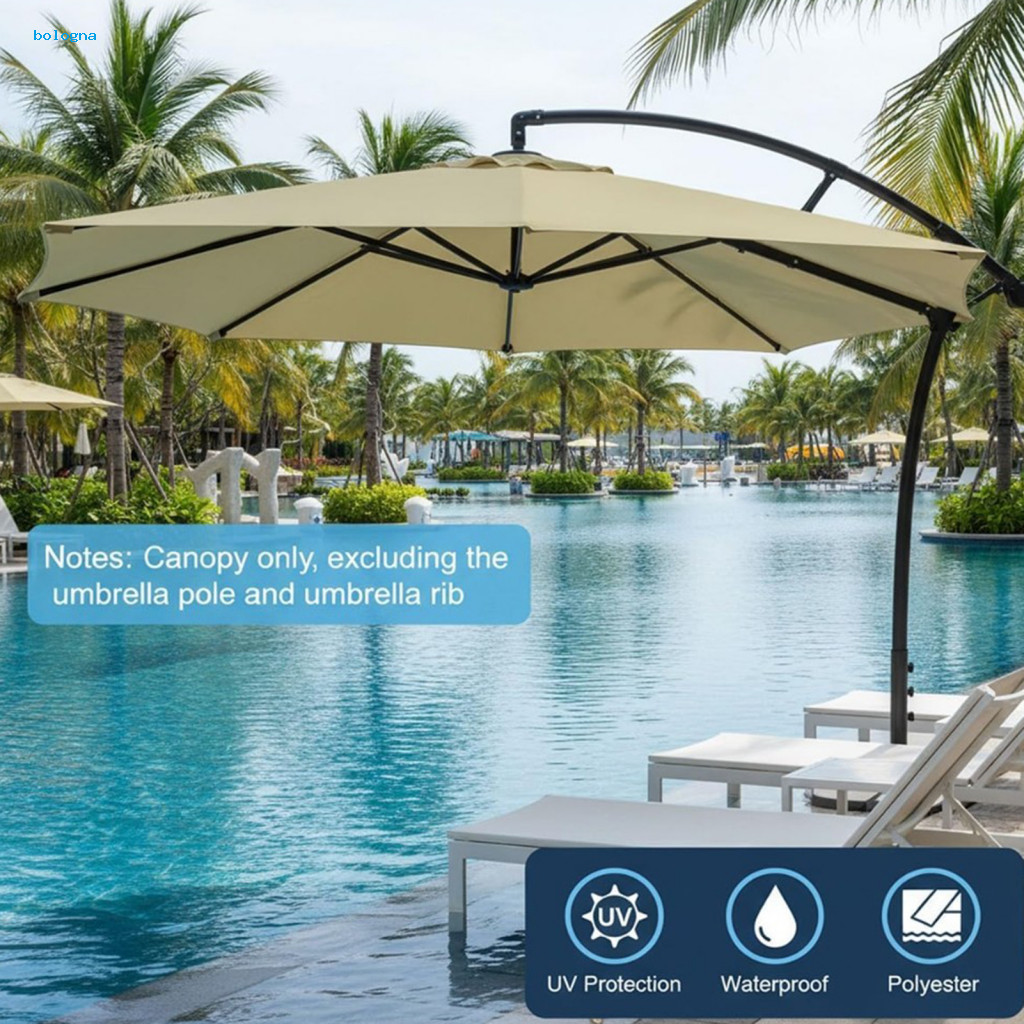 {bologna} Vỏ ô thị trường Vỏ ô dù hiên ngoài trời Thay thế Vỏ vải tán Bảo vệ tia cực tím Áo dù sân v