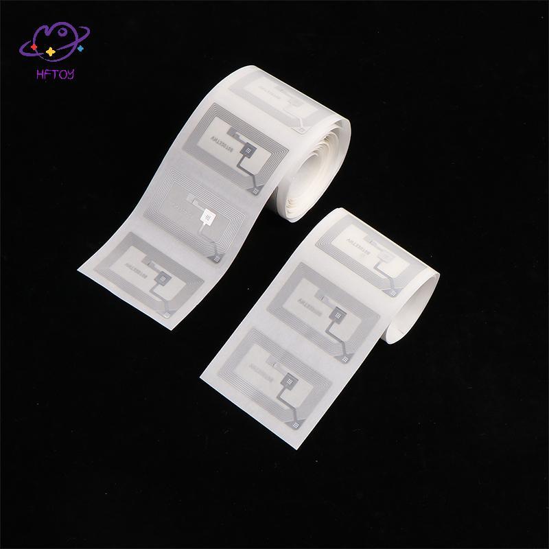 HFTOY 10 / 20 / 100 Chiếc Chip NFC Ntag213 Stier Wet Inlay 13.56 MHz Thẻ Nhãn RFID 213 Chip Tường Nh