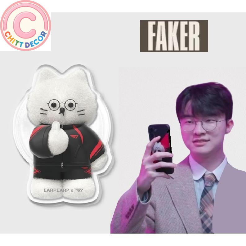 Giá đỡ điên thoại popsocket Faker T1  gấu cute mica