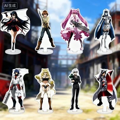 Standee Anime Akame Ga Kill mô hình nhân vật Akame Tatsumi Esdeath Acrylic trang trí bàn học decor q