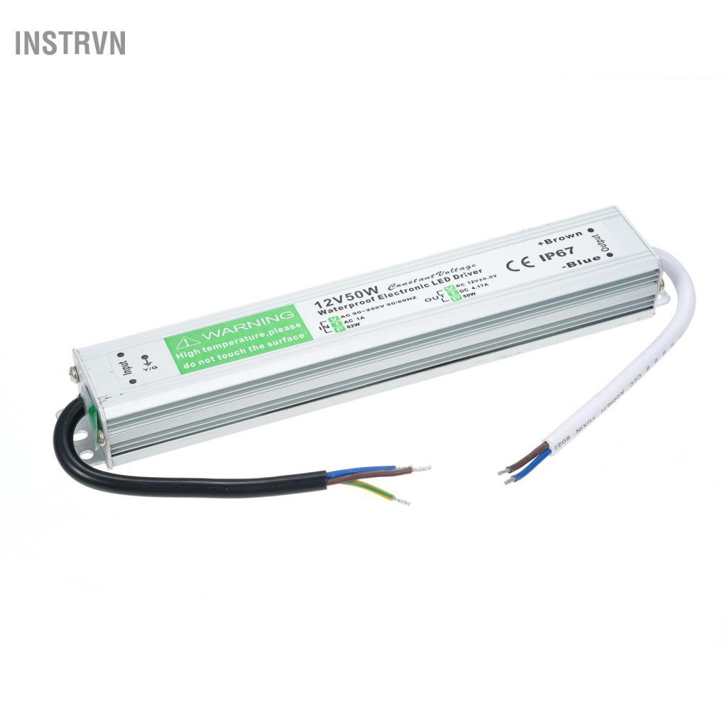 instrvn HUIOP Switch Power Supply LED Driver Chống nước IP67 Biến áp Bộ chuyển đổi AC 90V-250V sang 