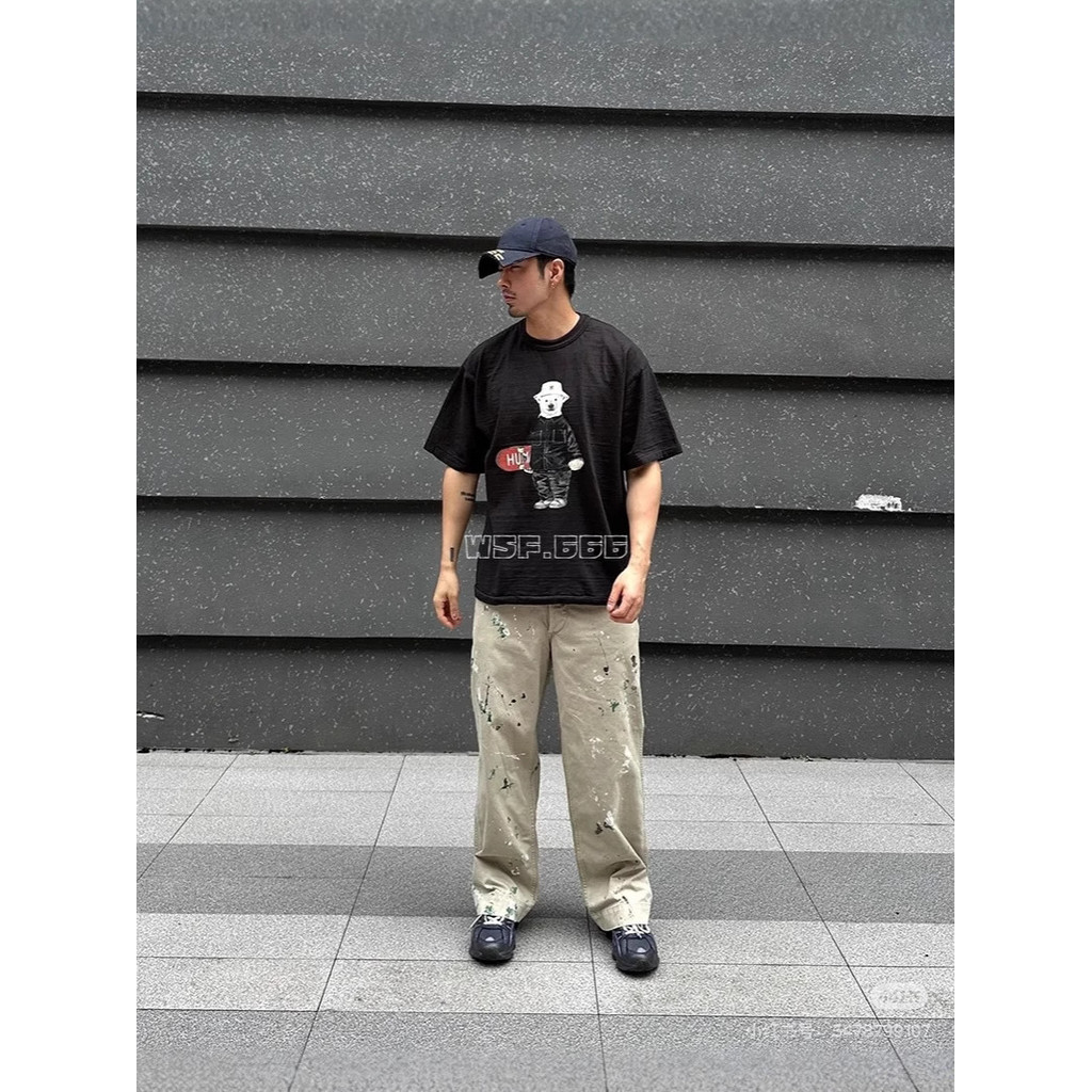 7KBQ Human Cartoon Animal Heart-Shaped Couple Short Sleeve280Bamboo-joint seamless cylinder T