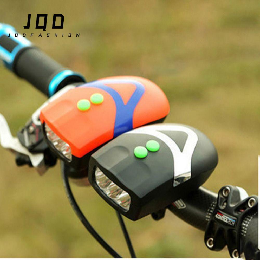 Đèn còi xe đạp JQD, Đèn an toàn có thể điều chỉnh Đèn sáng xe đạp, Chất lượng cao 2 in1 có còi 3 đèn