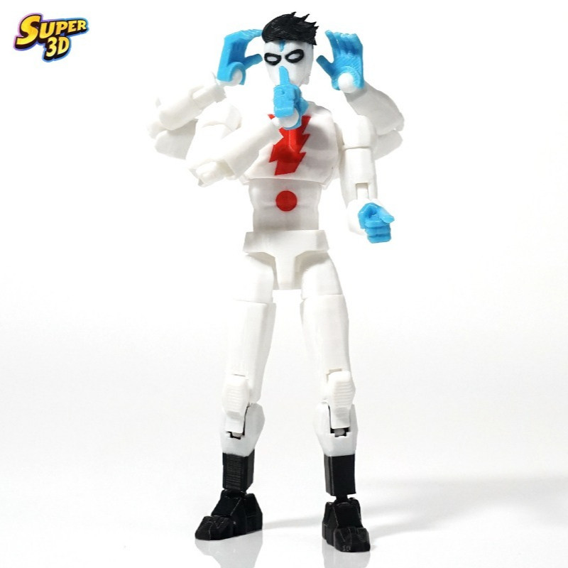 Madman Frank Einstein 3D In Hình Nhân Vật Hành Động Dummy13 Invincible 3.0 Nhân Vật Đa Năng Shapeshi