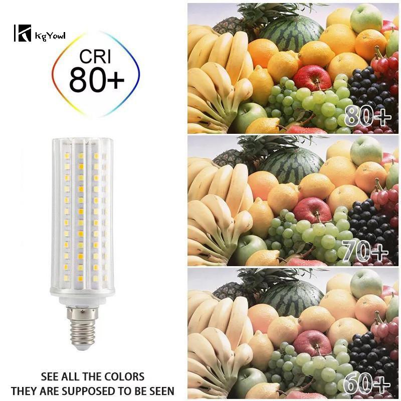 KgYewl E27 E14 18W 20W 30W Đèn LED Ngô Bóng Đèn AC85-265V Không Flier 2835 SMD Bóng Đèn LED Nến Ngô 