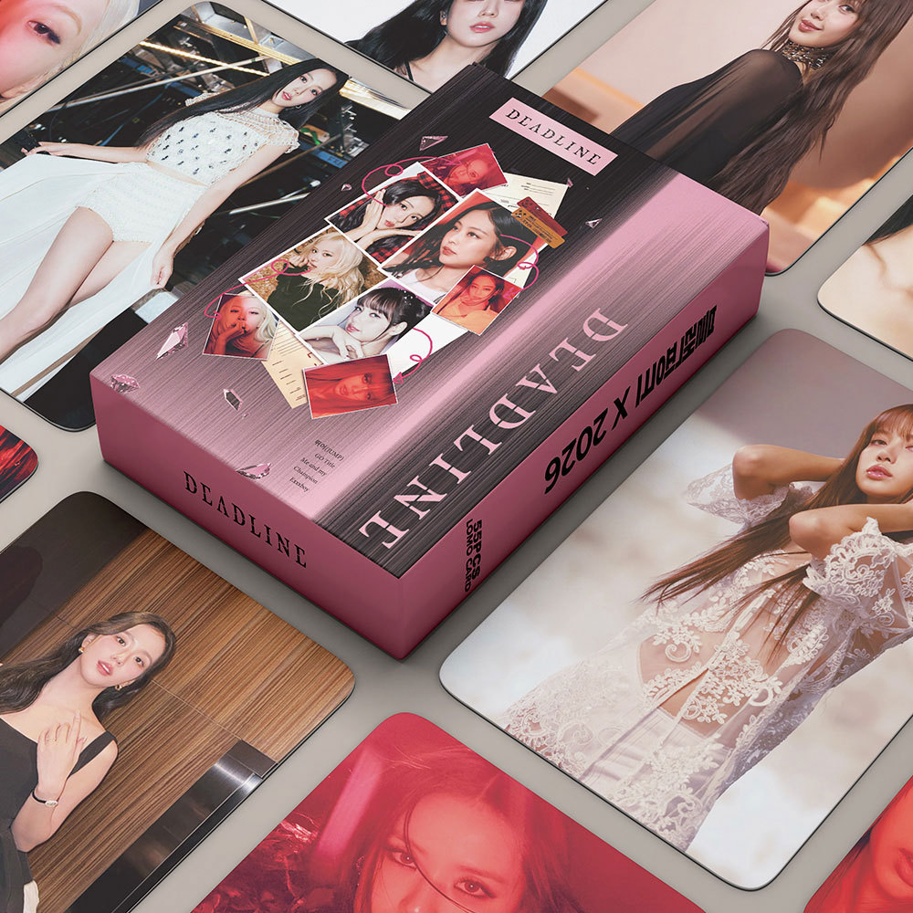 55pcs BP HANK & ROSE JISOO ME  Lomo Cards GIRLS Album ROSÉ 2024 season's greetings 7th Anniversary B