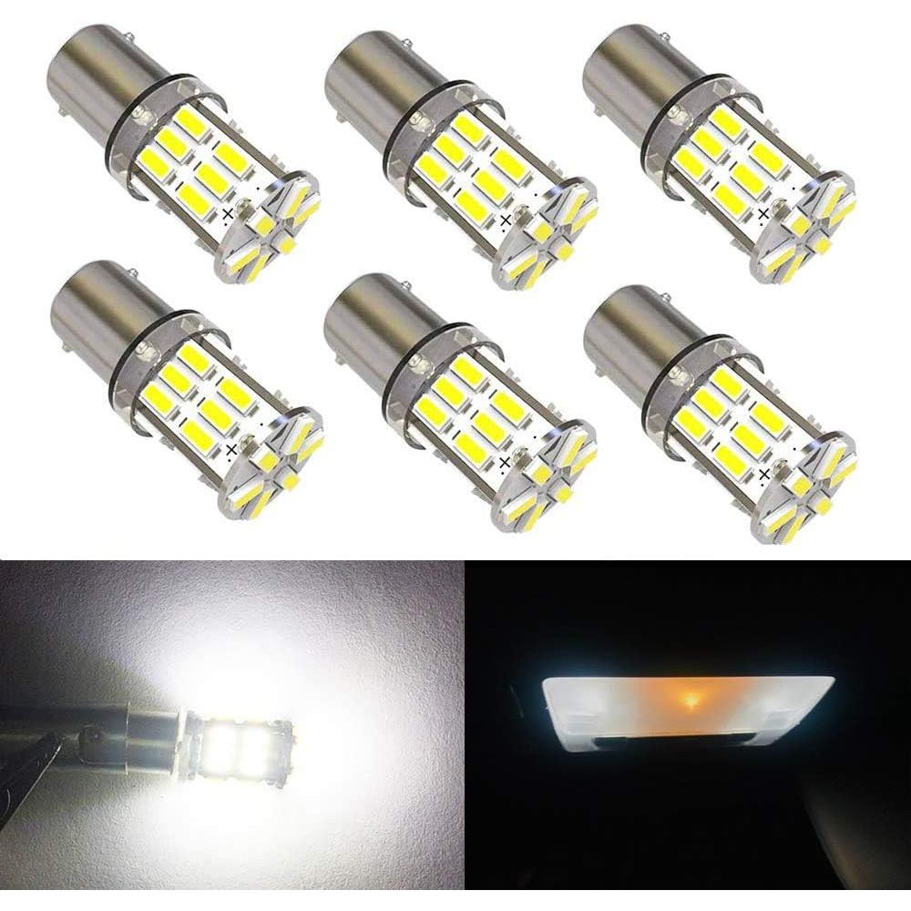 BlyilyB 6 bóng BA9S 3014 30SMD 6000K trắng LED thay thế cho BA9 BA9S 53 57 1895 1445 17053 64111 đèn