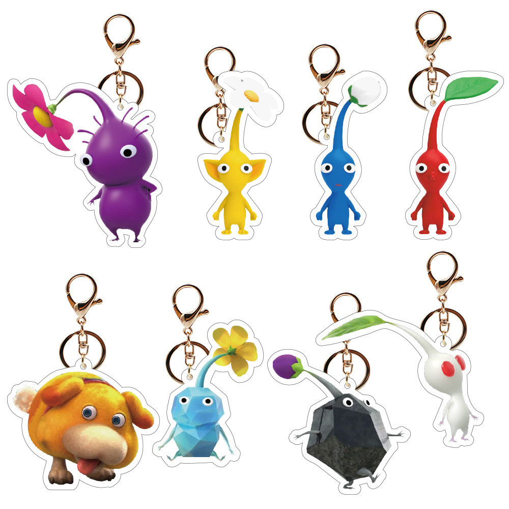 Cute Game Anime PIKMIN Figure Captain Olimar PIKMIN Action Figure PVC Keychains Collection Model Dol