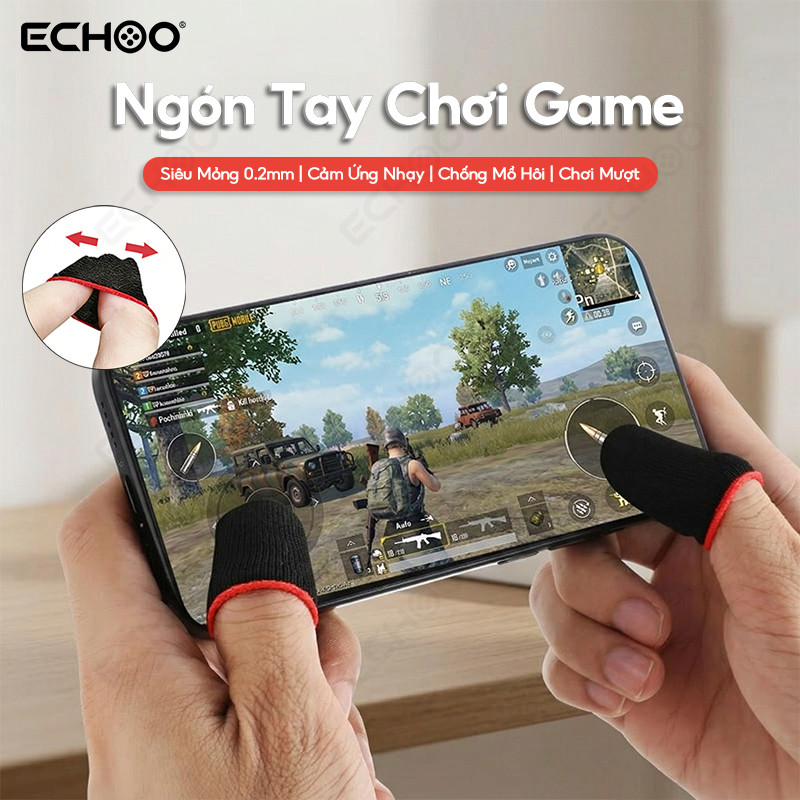 Finger Sleeve Bao Ngón Tay Chơi Game PUBG Free Fire Mobile Cảm Ứng Nhạy Chống Mồ Hôi Chống Trượt