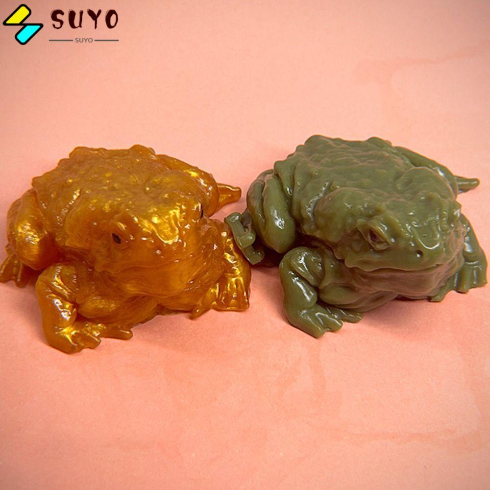 SUYO Ếch SimulationToy, Giảm căng thẳng Dính Ếch Bóp, Con cóc ngộ nghĩnh Mềm Bóp Đồ chơi Tricky Đồ c