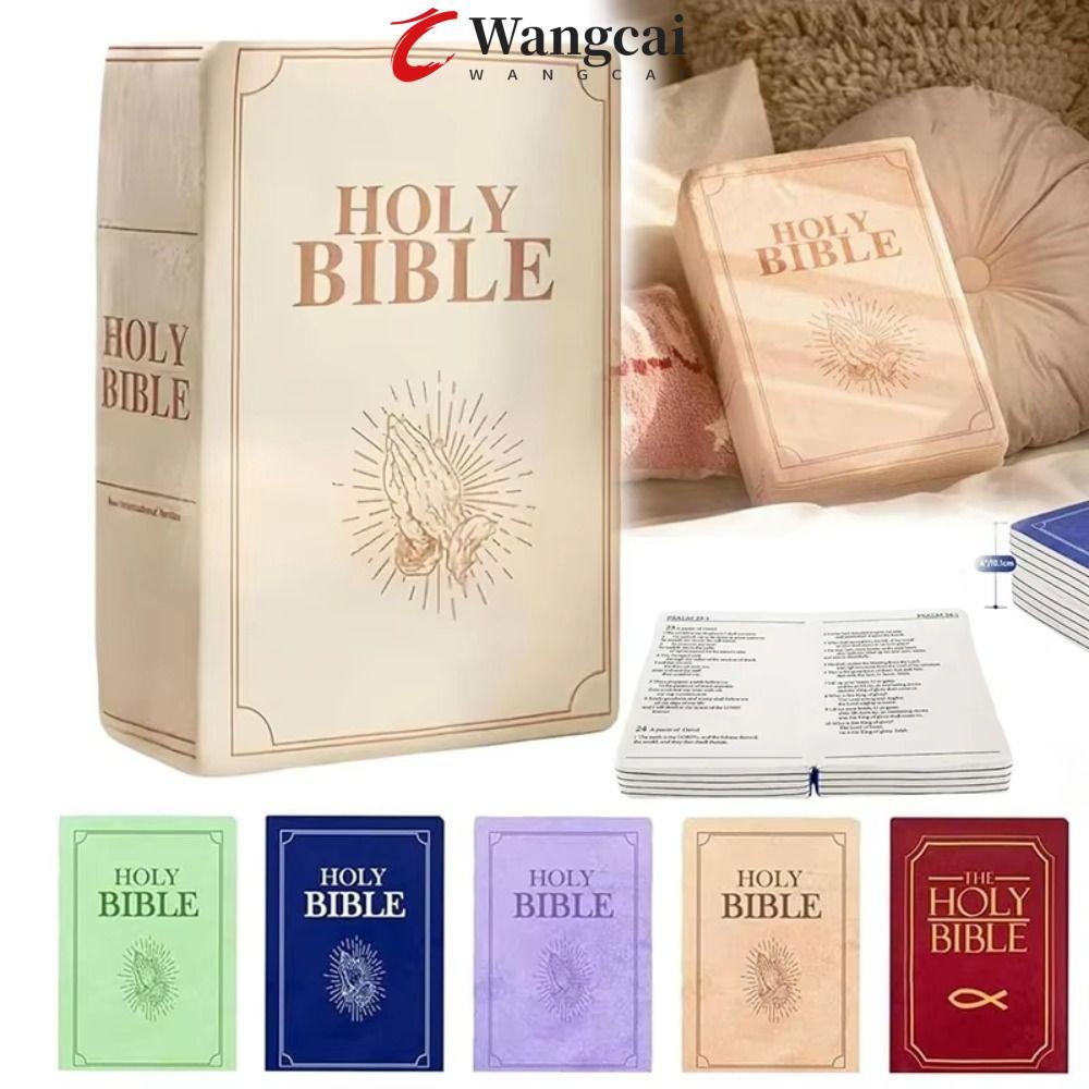 Gối Kinh Thánh WANCGAI, Gối Ném Kinh Thánh Đồ Chơi Sang Trọng Thực Tế, Đệm Sofa Phòng Khách Trang Tr