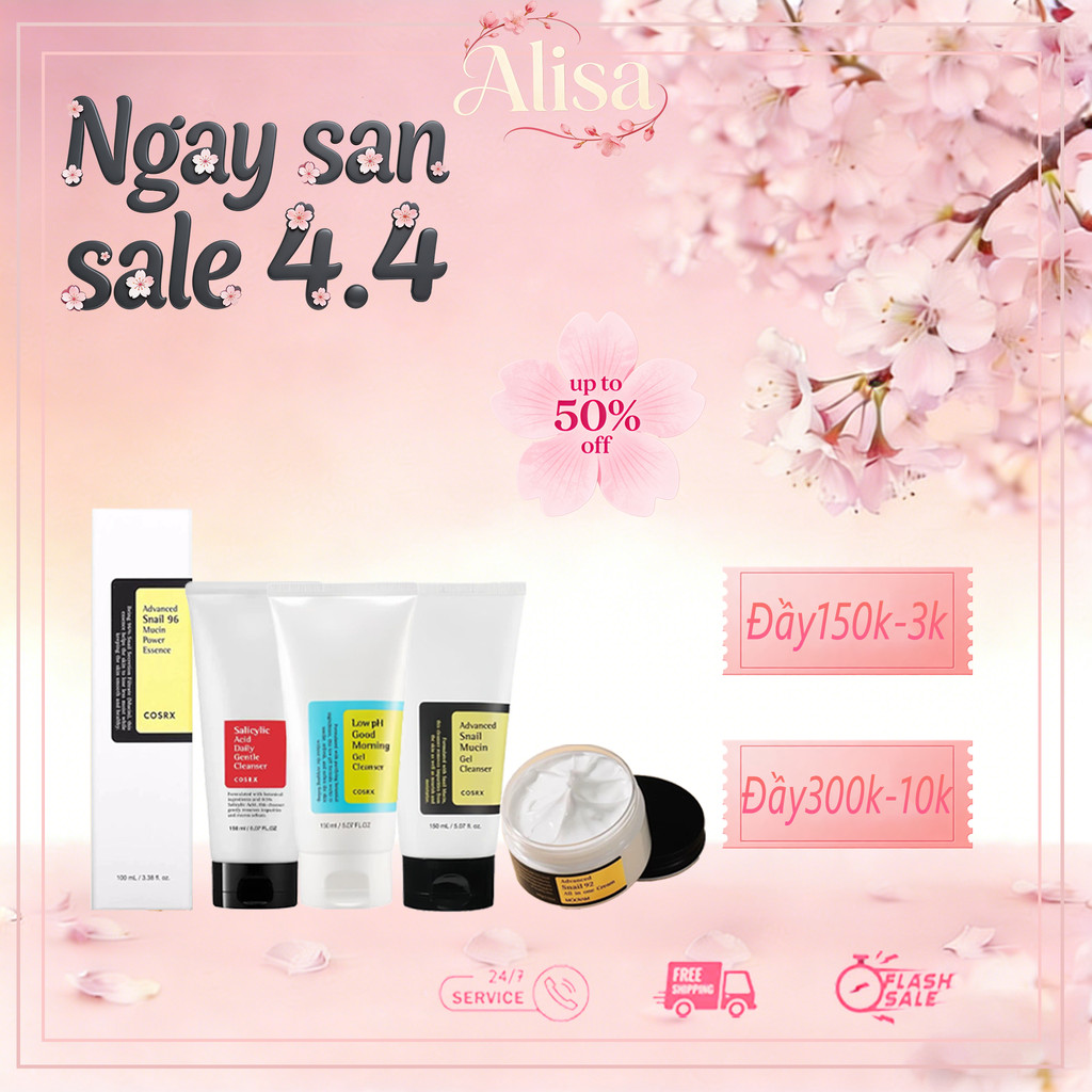 Tinh Chất Dưỡng Da Chiết Xuất Ốc Sên COSRX 100ml ALISA MAKEUP Shop