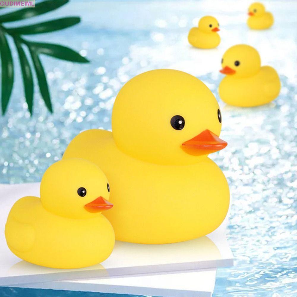 Vịt OUDIMEIML với đồ chơi tắm âm thanh Bóp, Vịt vàng Phao Đồ chơi tắm cho bé Vịt vàng, Đồ chơi tắm c