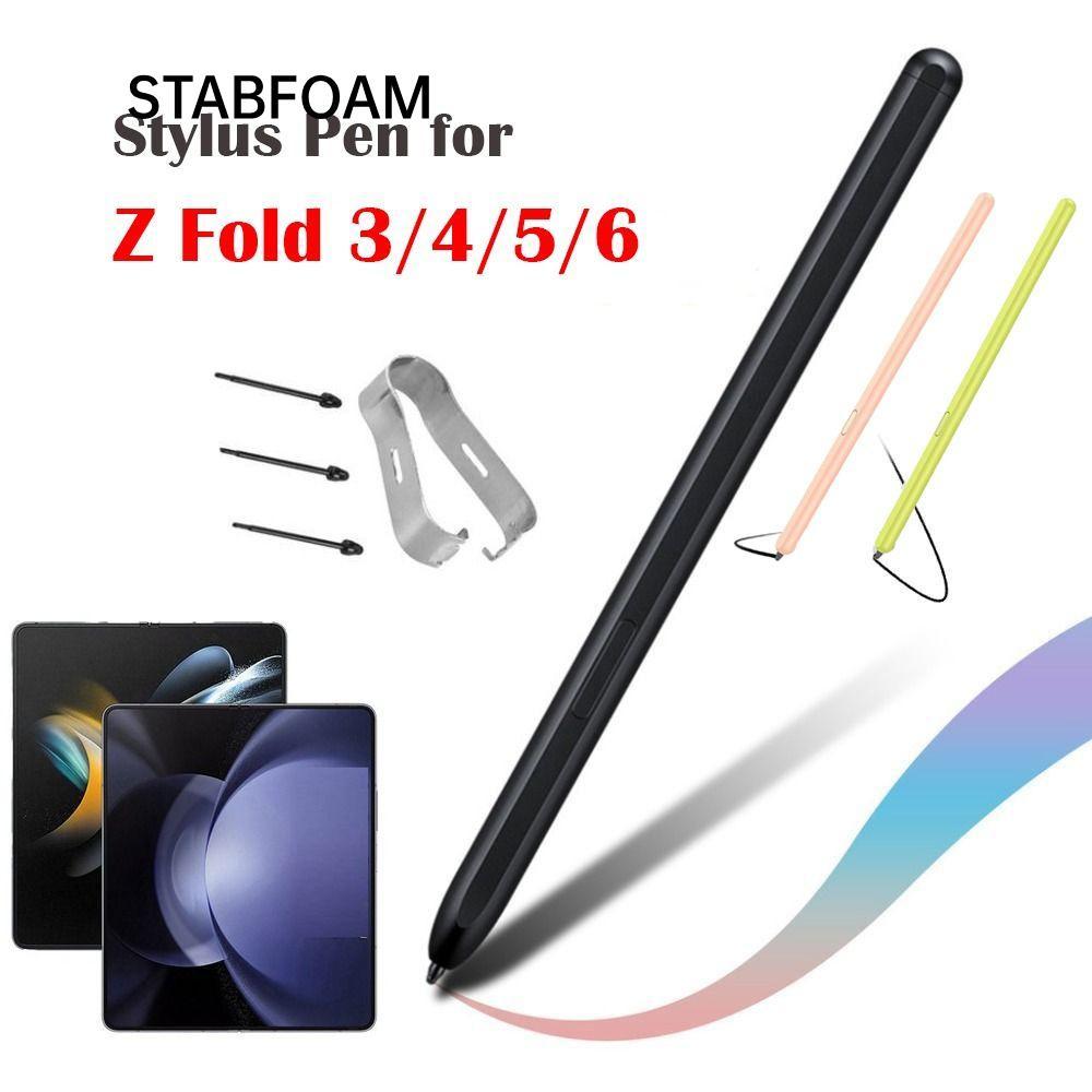 Bút Stylus STABFOAM, Bộ bút chì điện thoại di động phiên bản gập mượt mà, Bút điện từ phổ thông Blue