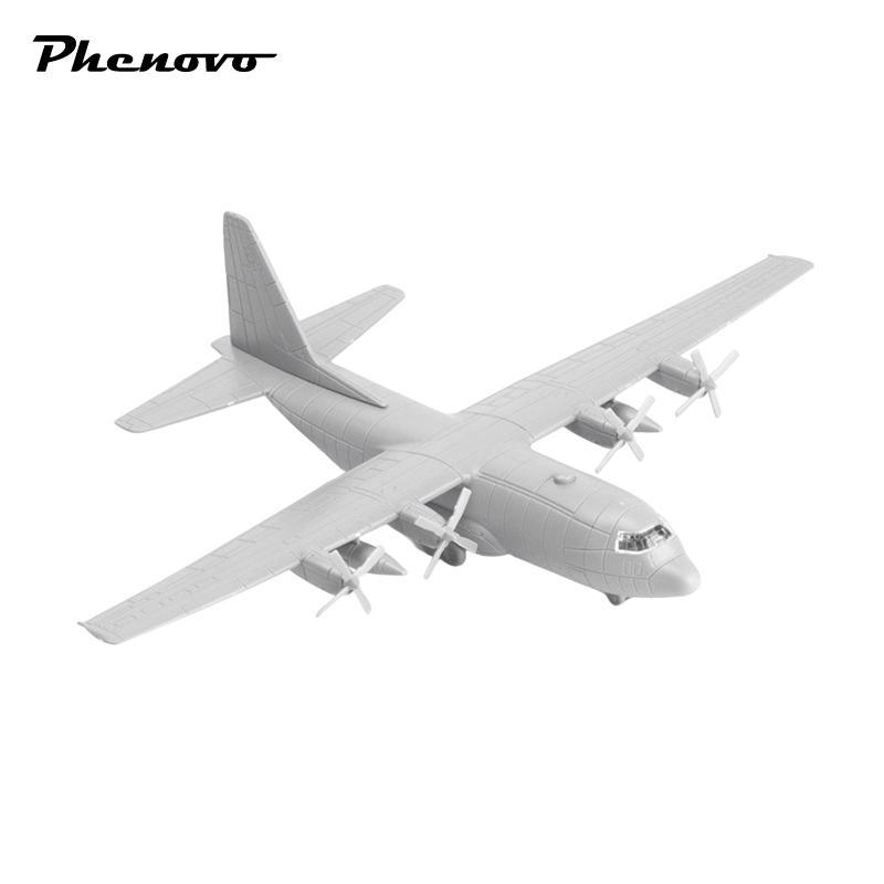 Mô hình máy bay vận tải 1 / 144, đồ chơi máy bay thu nhỏ Mô hình lắp ráp C130 4D với