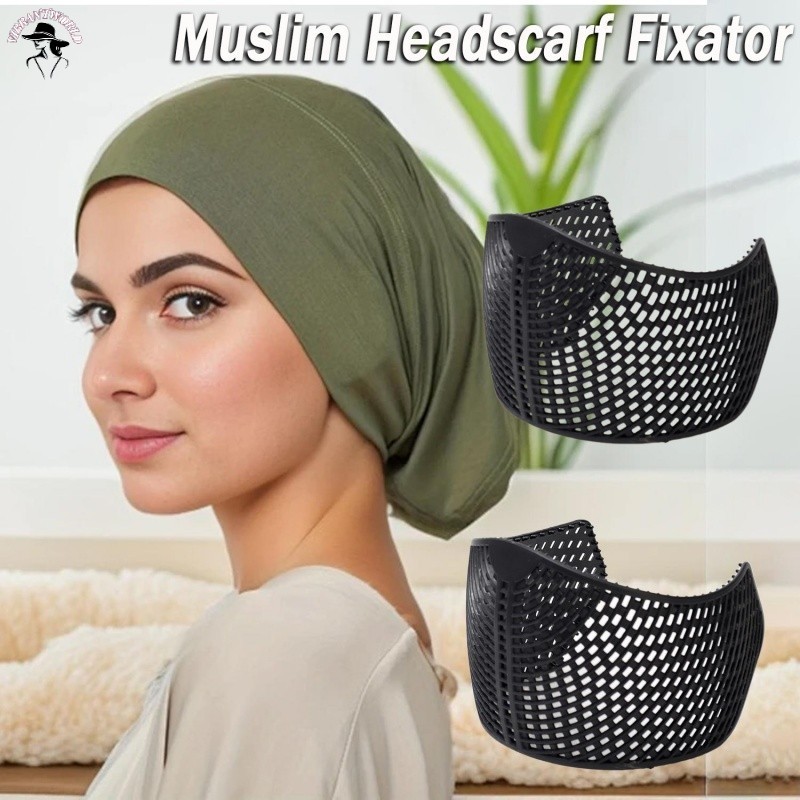 Phụ nữ Hồi giáo Hijab Fixer Đen - Nhẹ thoải mái Windproof Hijab Holder