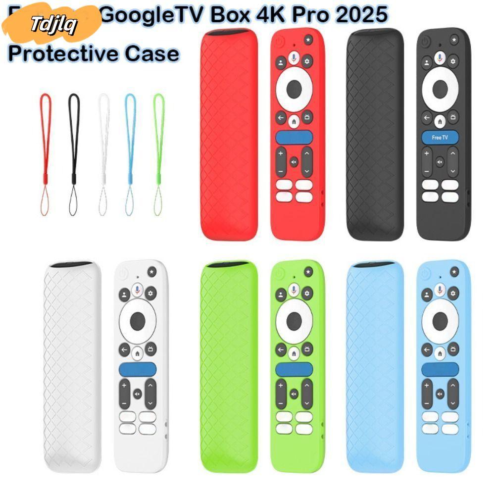 Vỏ điều khiển từ xa chống sốc bảo vệ TDJLQ, silicon có dây buộc điều khiển từ xa cho onn.GoogleTV Bo